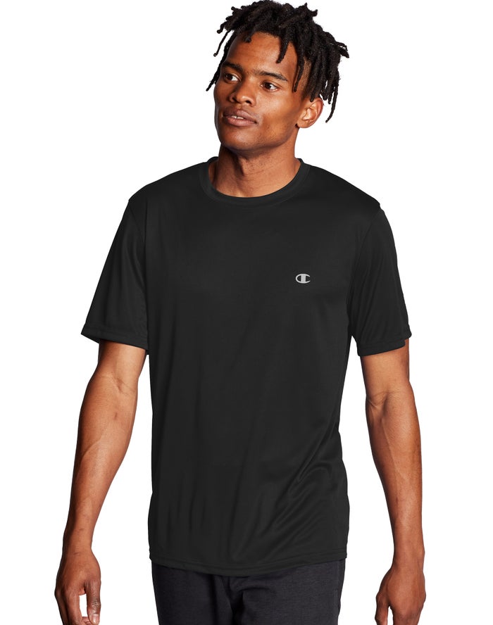 Champion Mens T-Shirt NZ - Double Dry® Black ( 3710-NTXCE )